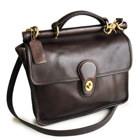 Coach Handbags - Vintage Coach Bag Willis Messenger #9927 Brown